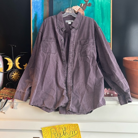 Vintage Y2K Men's Brown Casual Shirt Jacket Windriver XXL - Picture 5 of 7